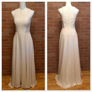 Azazie women’s formal dress size 6 long floor length wedding pockets